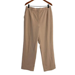 Dialogue NEW QVC Tan Pants Plus 16 Stretch Career Business Office Workwear Khaki
